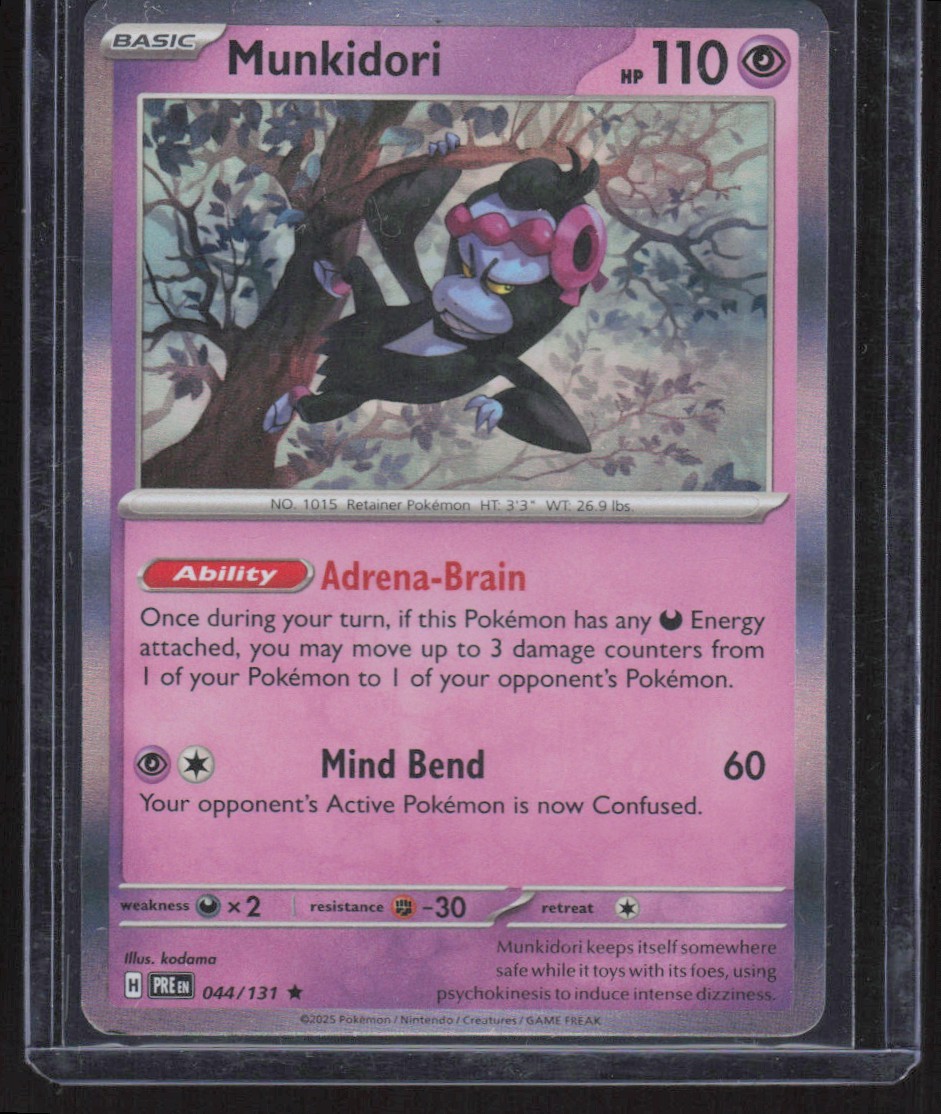 2025 Scarlet & Violet Series - Prismatic Evolutions Munkidori Rare #44