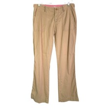 Banana Republic Chino Pants Tan Khaki Stretch Utility Cargo Casual Size 6