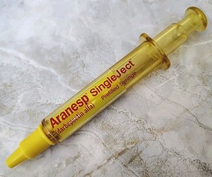 RARE Aranesp Highlighter Yellow Pen Pharmaceutical Drug Rep Advertising HTF