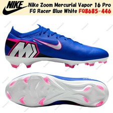 Nike Zoom Mercurial Vapor 16 Pro FG Racer Blue White FQ8685-446 Men's Size