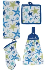Kay Dee Designs 4 Pc Beach House Starfish Kitchen Bundle