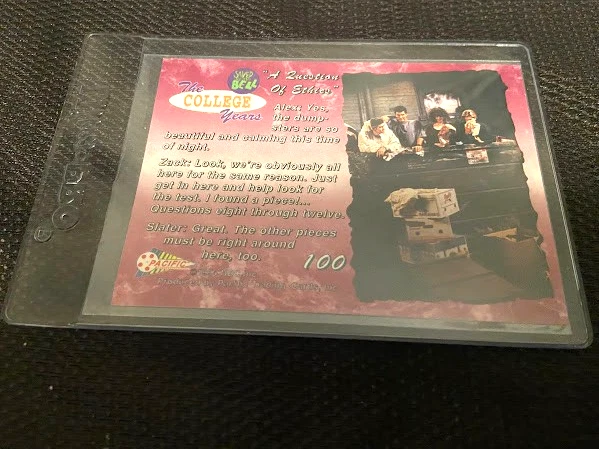 Saved By The Bell-Trading Card-College Years-1994-Pacific-Licensed-Mint-#100 - Image 2 of 2