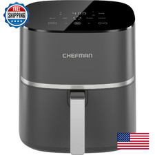 Chefman TurboX 4-in-1 Air Fryer, 5-Qt Extra Crispy, Bake, Reheat, Frozen