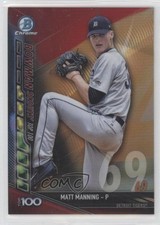 2017 Bowman Chrome Scouts Top 100 Red Refractor 2/5 Matt Manning #BTP-69 13iq