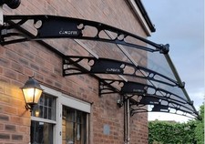 Canofix 1500x3500mm Door Awning Canopy Polycarbonate Clear Wall Mounted NEW