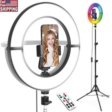 12 Inch Foldable Ring Light Adjustable Tripod Remote Control Photography New