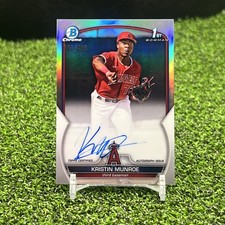 2023 Bowman Chrome Prospect Auto Refractor /499 Kristin Munroe #CPA-KME Auto