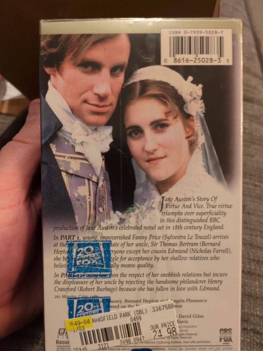 Mansfield Park (VHS, 1995, 2-Tape Set) for sale online | eBay