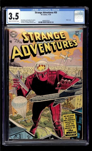Strange Adventures #50 1954 CGC VG- 3.5 C-OW High Definition Scans**