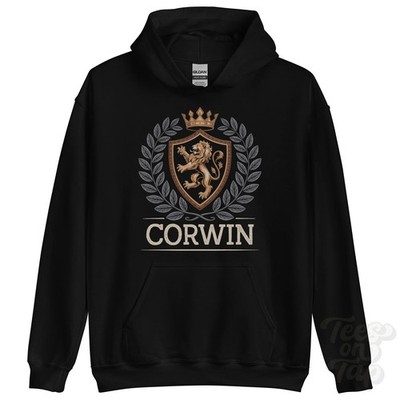 CORWIN FANTASY WAPPEN HOODIE Neuheit Parodie Familienname Wappen