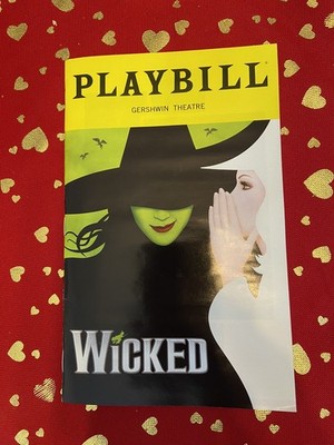 Playbill Gershwin Theatre Wicked PB New York January 2026