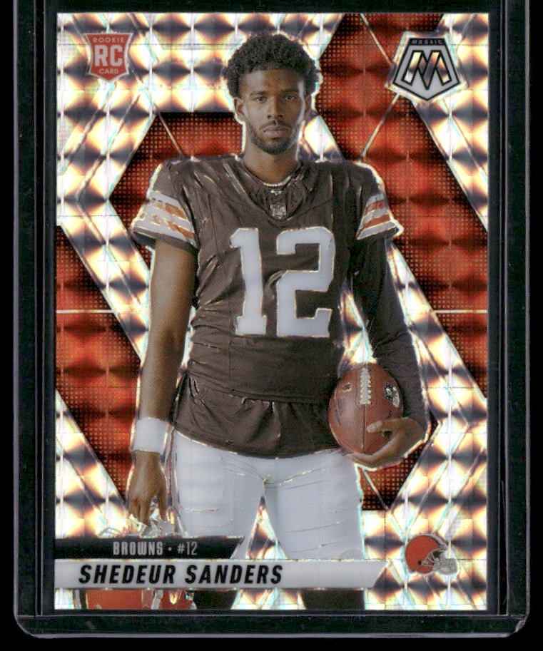 2025 Panini Mosaic #290 Shedeur Sanders Mosaic No Huddle Silver