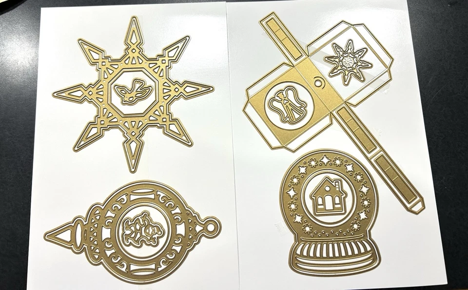 Kit de adornos de reliquia troqueles cartulina adornos sentimientos cable RARO Foto 2 de 4