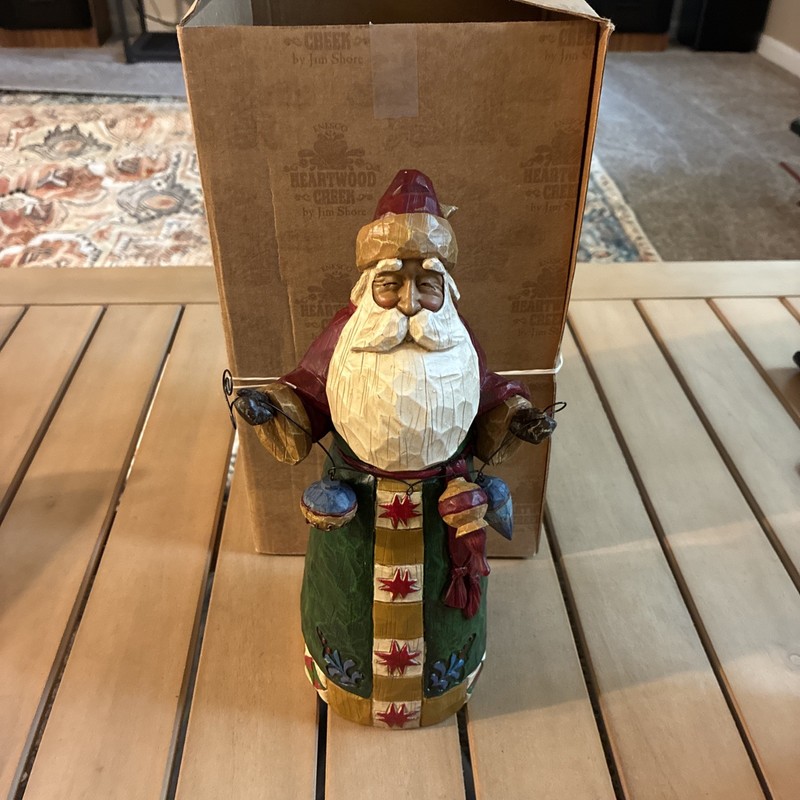 Jim Shore 2002 Santa With Ornaments Figurine C105531 Heartwood Creek Enesco