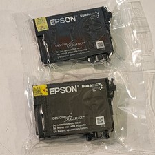 Epson 220XL Black High Yield Ink Cartridge T220XL120 Genuine New Sealed Lot Of 2