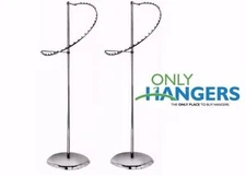 Only Hangers New 29 Ball Spiral Garment Clothing Rack Chrome (SET OF 2)