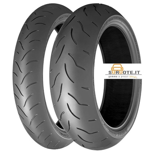 PAIR BRIDGESTONE TIRES BT016 PRO 120/70 17 + 190/55 17 MOTORCYCLE TIRES