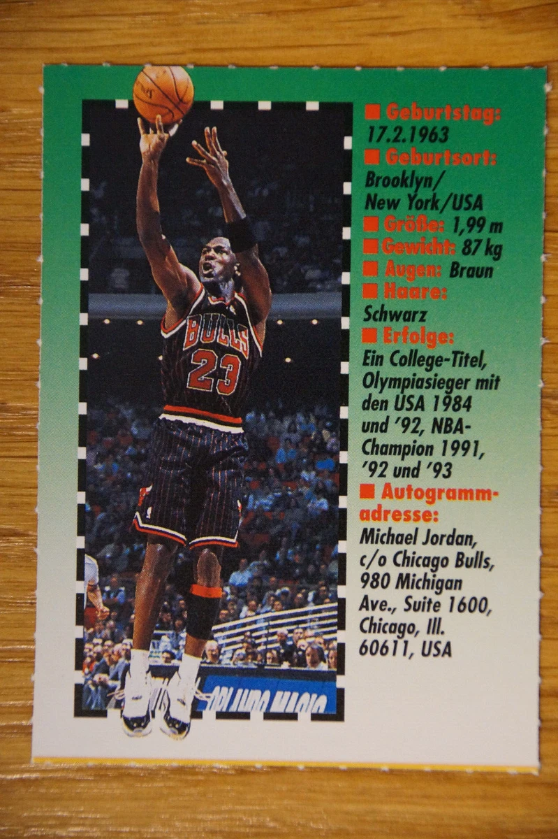 Michael Jordan - 1990s German Bravo Sport card