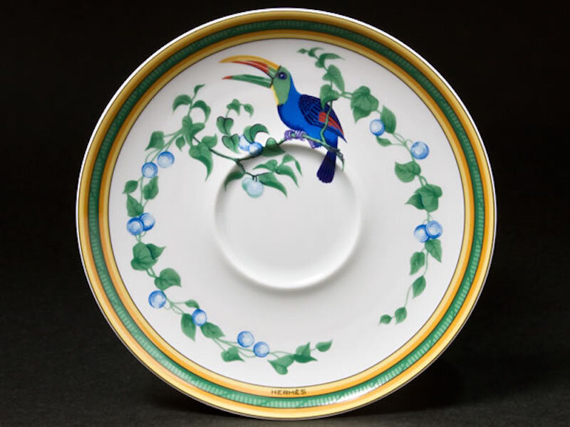 HERMES エルメス Toucanトゥカン シリアルボール 2点セット Hermes Toucans Tea Cup Saucer Tableware Ornament 2 set Coffee