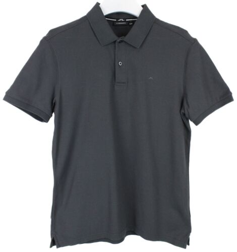 J. LINDEBERG Troy Clean Pique T-Shirt Men's SMALL Short Sleeve Polo Grey - Bild 1 von 7