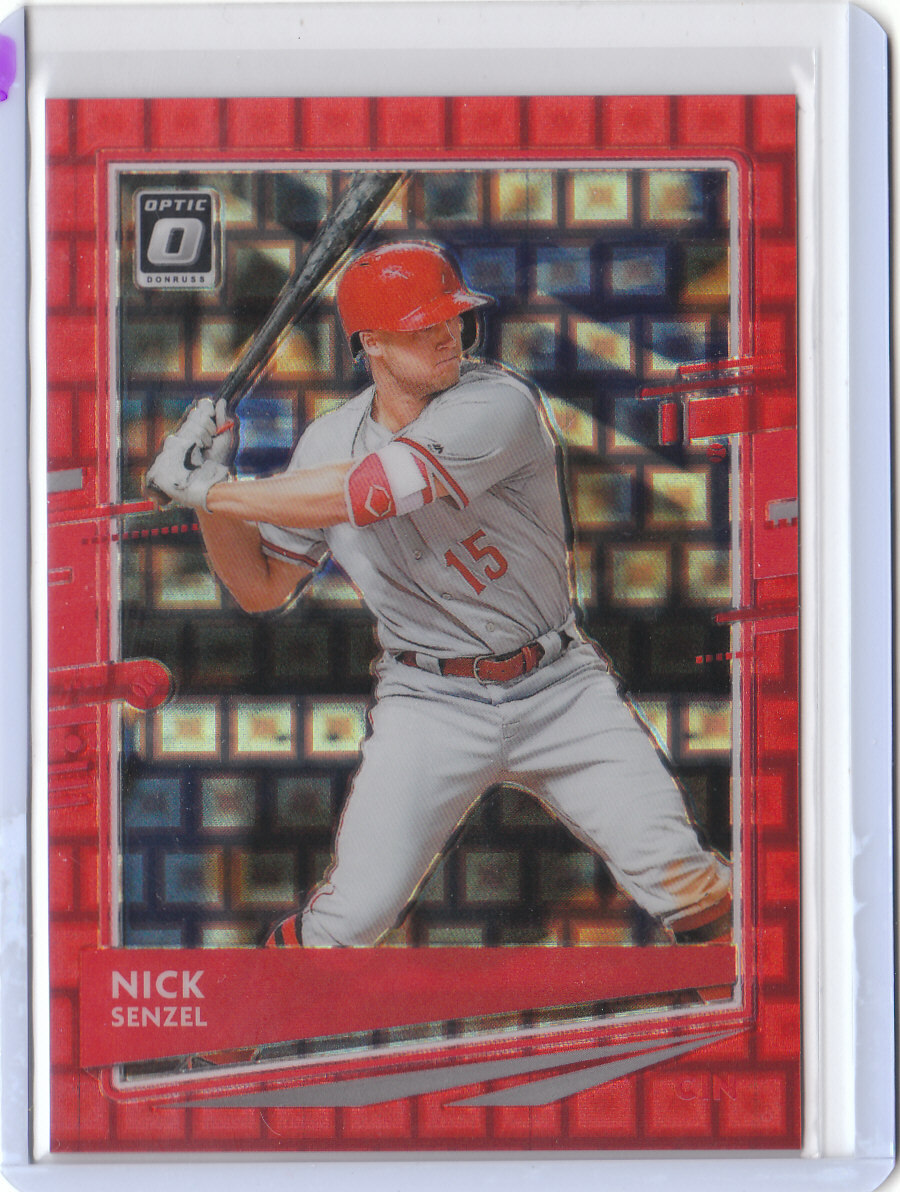 2020 Donruss Optic FOTL Pandora Red #101 Nick Senzel - Cincinnati Reds 25/79