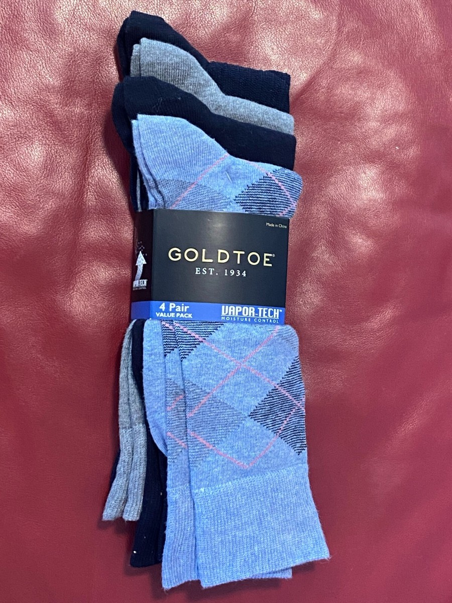 $20 GOLDTOE Dress Socks | 4 Pair | Blue Gray Pink Argyle | Shoe 7-12 Sock 10-13 $20 GOLDTOE Dress Socks | 4 Pair | Blue Gray Pink Argyle | Shoe 7-12 Sock 10-13