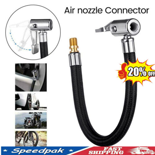 10CM Air Tyre Tire Chuck Inflator Pump Hose Valve Connector Tool Clip Adapter