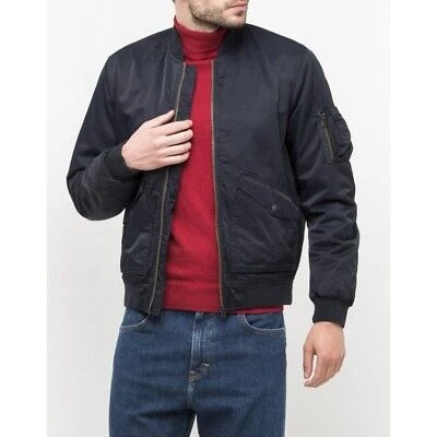 LEE JEANS BOMBER JACKET MENS JACKET SHORT JACKET BLUE SLIM FIT
