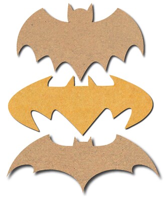 Vintage Retro Superheld Batman Fledermaus Logo Formen 3 mm MDF Ausschnitt Zum Selbermachen kreativ