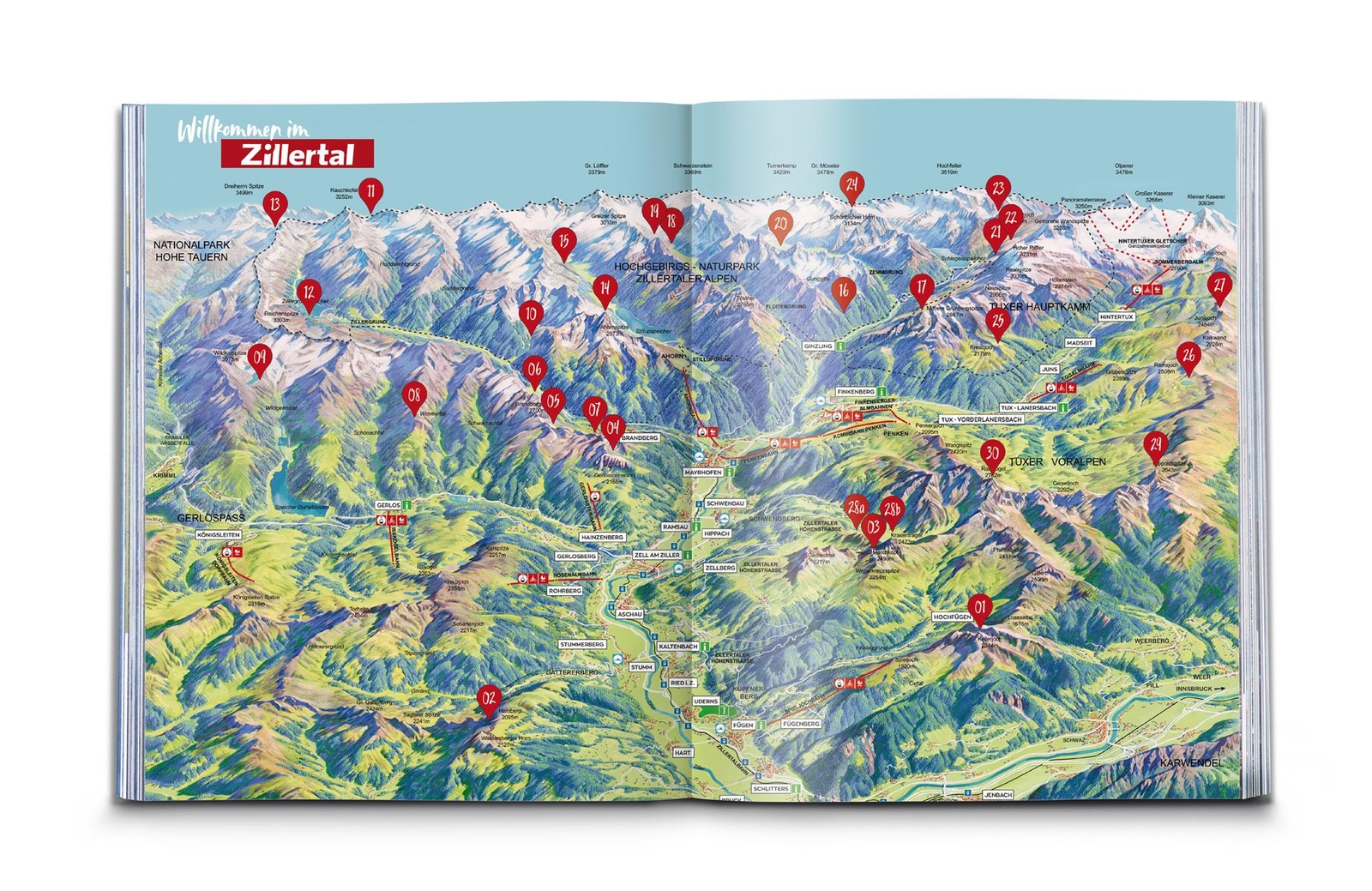 Thumbnail - Kompass Bildband Bergmomente Zillertal Kompass-karten Gmbh