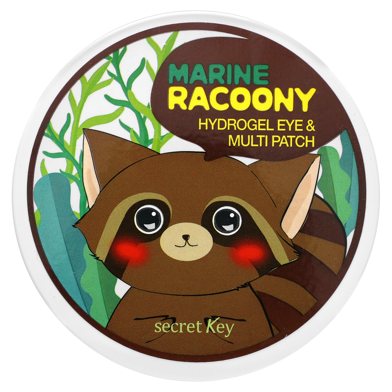 Гидрогелевые патчи для глаз и мультипатчи Marine Racoony 60 патчей 317 унции 90 г 3790₽