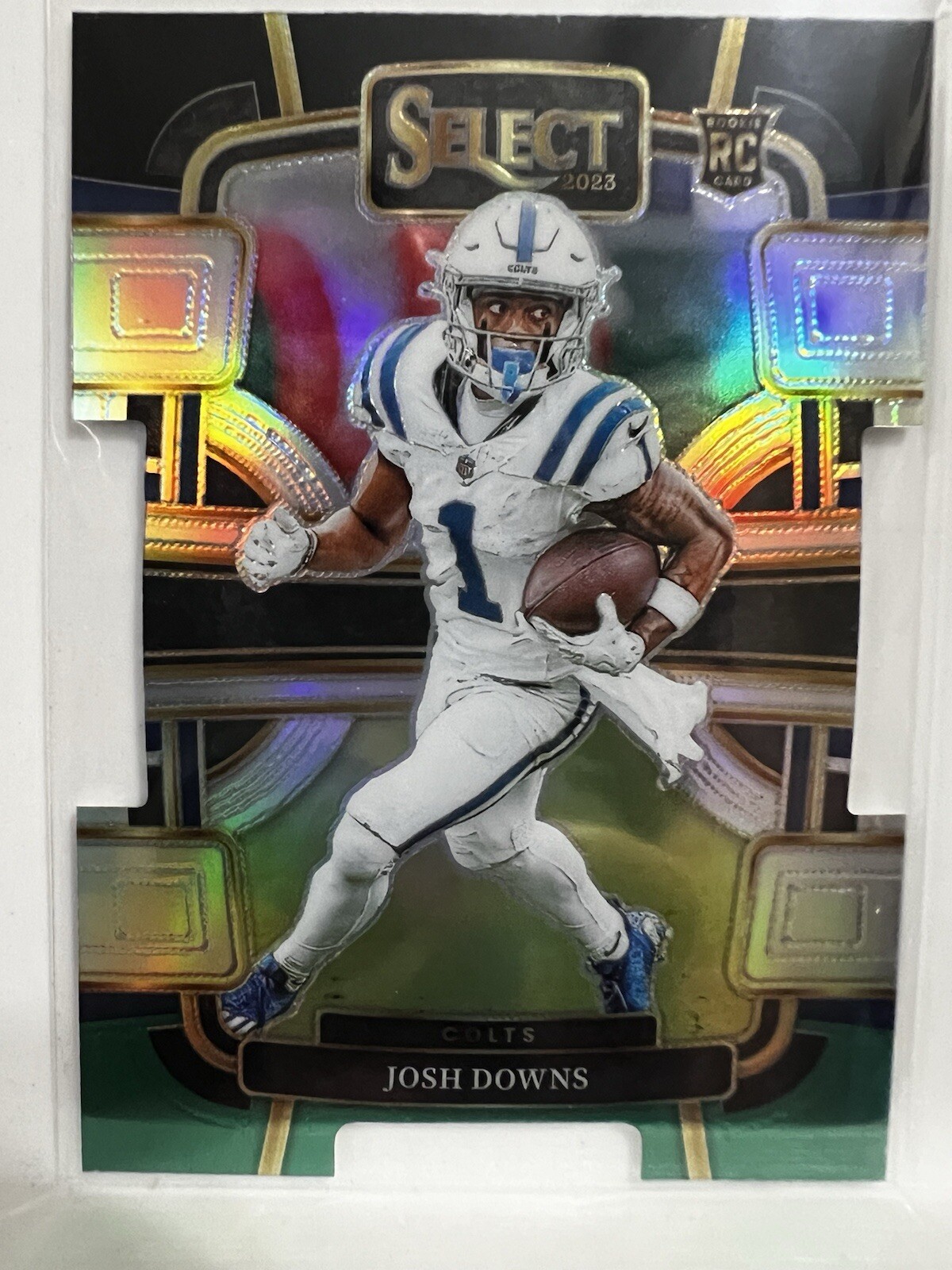 2023 Select Josh Downs Black & Green Concourse Die-Cut #44 RC Indianapolis Colts