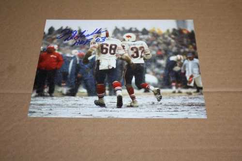 BUFFALO BILLS JOE DELAMIELLEURE SIGNED 8X10 HOF 2003 w/OJ SIMPSON
