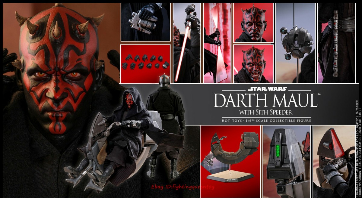 Hot Toys HT DX17 Star Wars Darth Maul with Sith Speeder 1/6 Figure