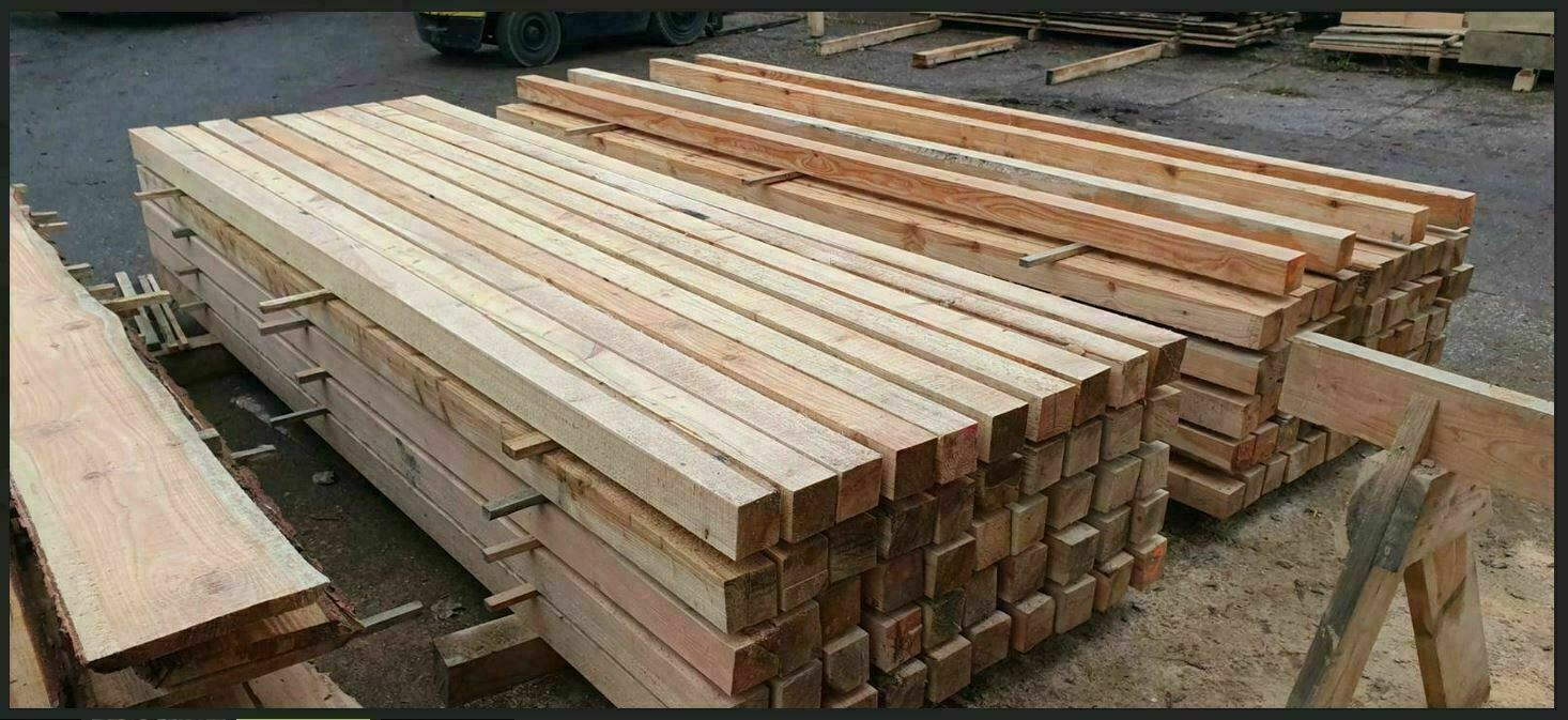 Lärchen Kantholz 10x10cm - Bauholz Für Zäune & Gartenprojekte 100cm Länge