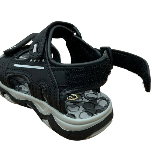 Khombu Toddler Boy's Strappy Sandals Size 7 Black Sporty Style Adjustable Straps - Picture 6 of 15