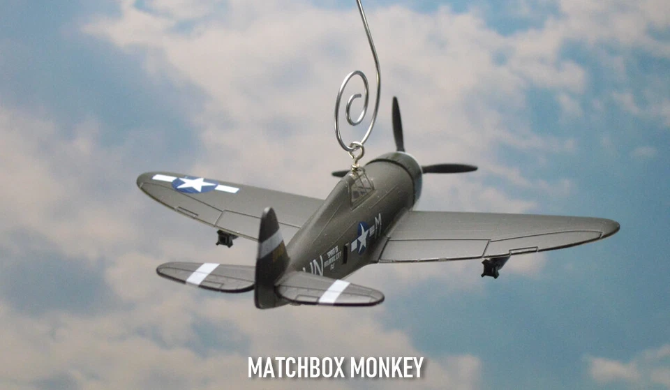 P-47D Thunderbolt WWII Fighter Plane Bud Mahurin Custom Christmas Ornament USAAF - Image 4 of 4