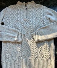 EUC Boys Gymboree Cable Knit Sweater 1/4 Zip Up Size 7-8