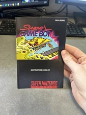 Authentic Super Game Boy SNES Super Nintendo Instruction Manual Only