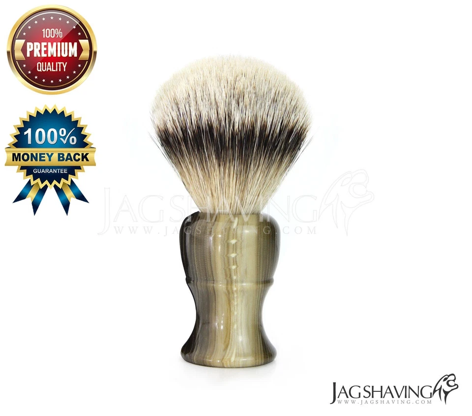 JAG SHAVING Traditional Shaving Brush Classic Synthetic Hair in Resin Handle for Mens