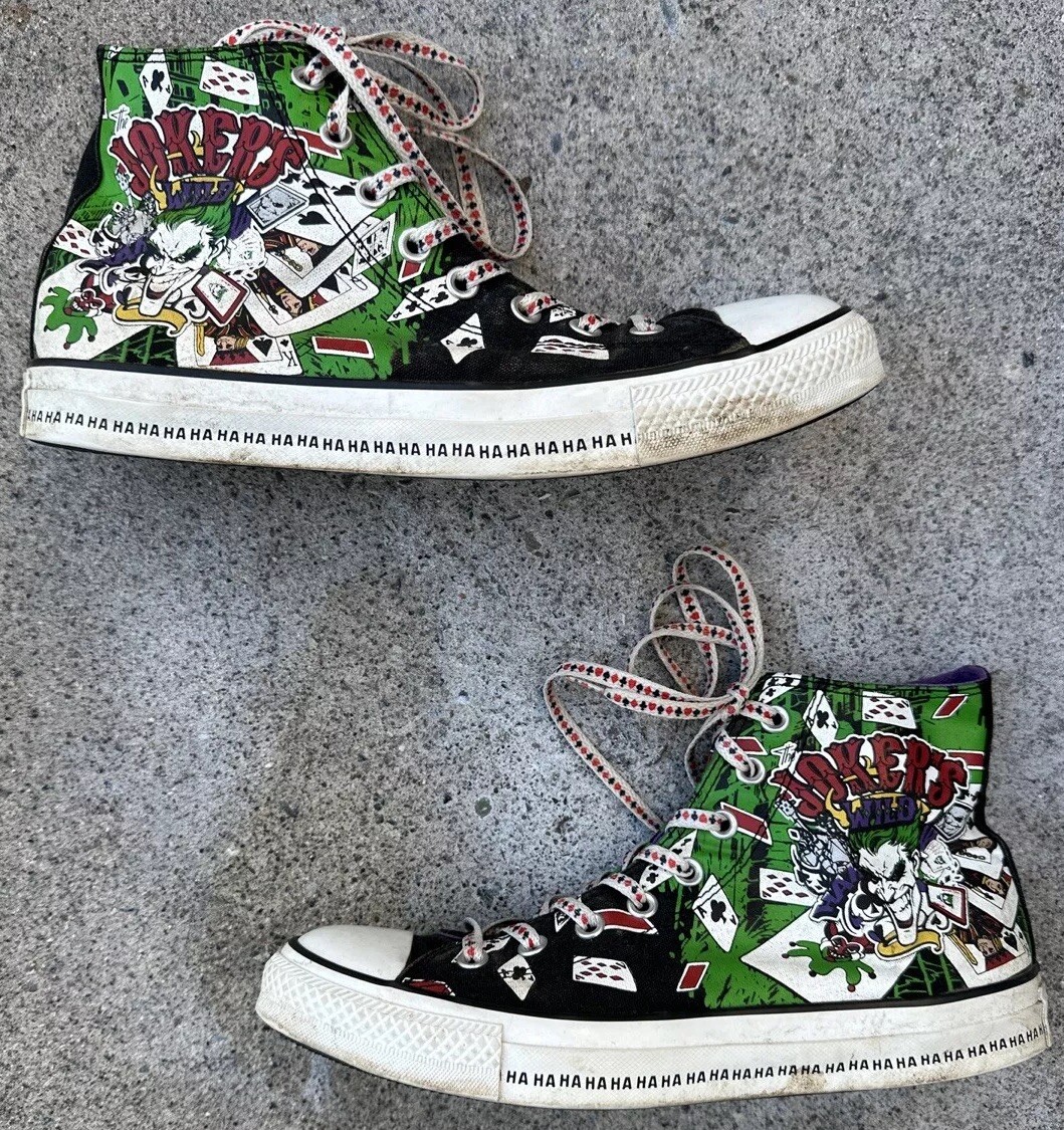 国内配送 CONVERSE ALL STAR AGED HI / DC THE JOKER Converse All Star Aged Hi Dc The Joker 31314041 Sneaker with