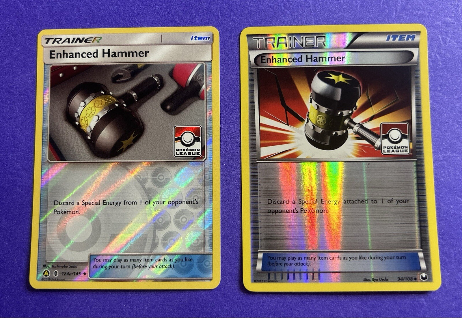 Enhanced Hammer 124a/145 + 94/108 Pokemon League & Championship Promo NM