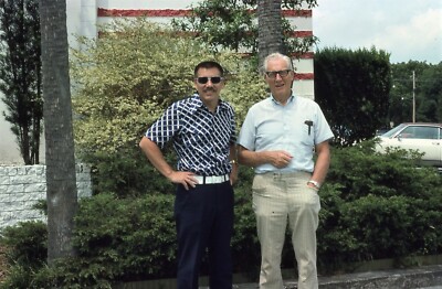 1975 Two Guys Posing for a Picture 70s Vintage 35mm Slide