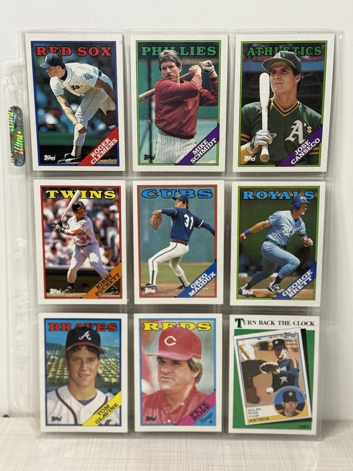 Figurinhas e cartas colecionáveis de beisebol de 1988 da Topps - Imagem 2 de 4