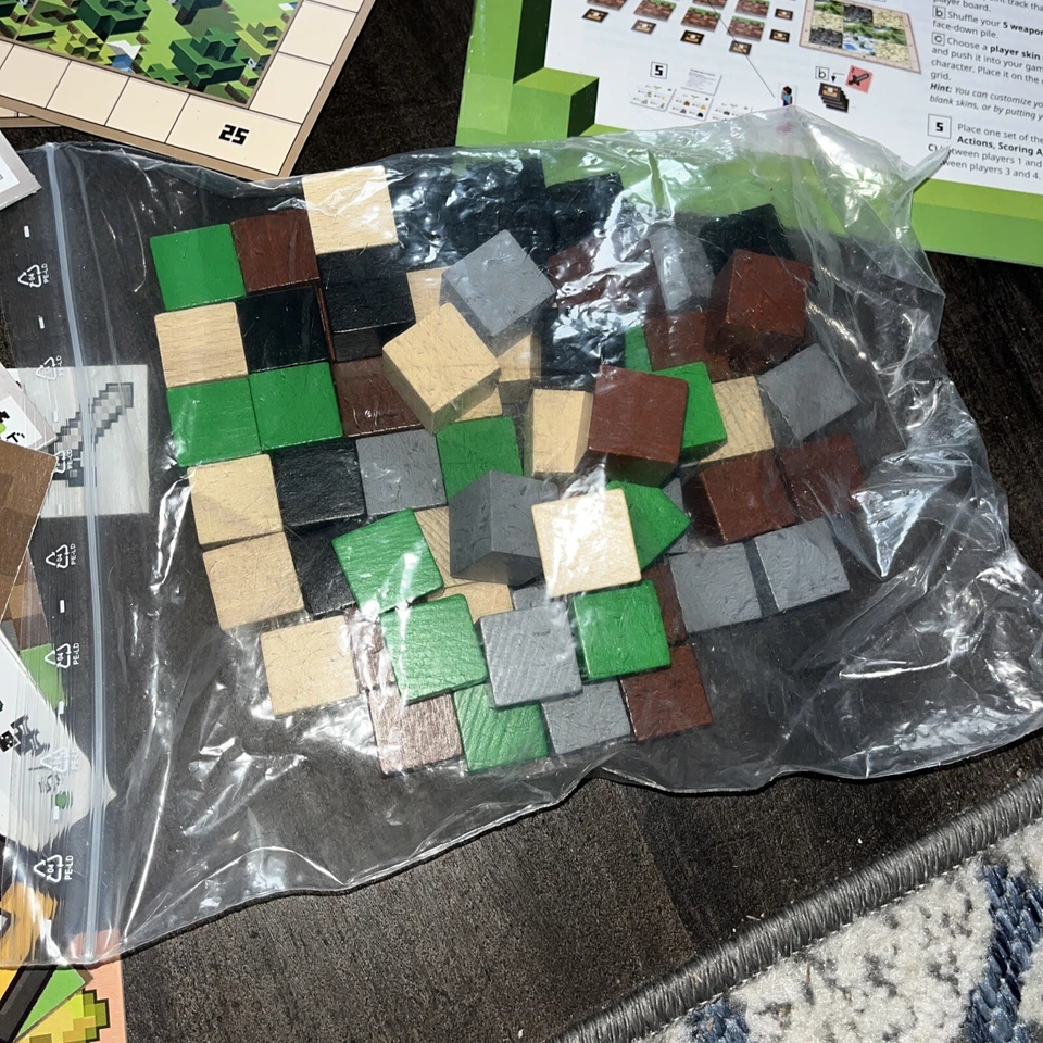 MINDCRAFT BUILDERS & BIOMES GAME boys girls board RAVENSBURGER Building Brain - Image 2 of 4