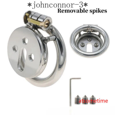 New Male Flat Chastity Cage Chastity Device Removable Restraints Bar Couples