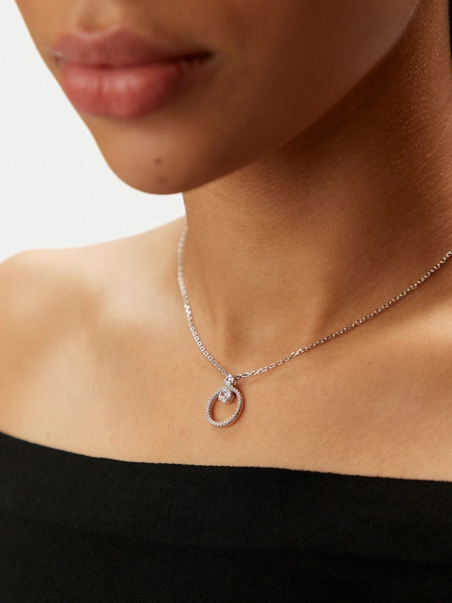 New 100% Authentic SWAROVSKI Rhodium Pave Constella Pendant