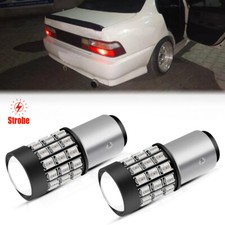 Red Led Strobe Brake Tail Light Bulbs Safety Flashing For Toyota Corolla 84-97