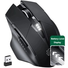 Bluetooth Compatible Mouse Rechargeable 2.4G PM6 Wireless Mouse Mute Support
