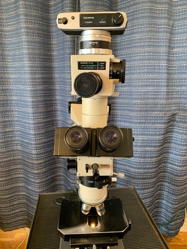 Olympus BH-2 Microscope Dual View Trinocular Photomicrography Setup WK 10X/20L - Picture 5 of 21